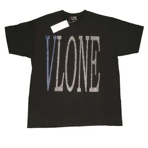 18SS VLONE Blue Rhinestone T-Shirt
